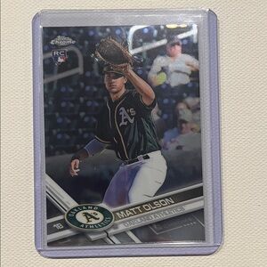 2017 Topps Chrome Matt Olson (RC) Refractor #98